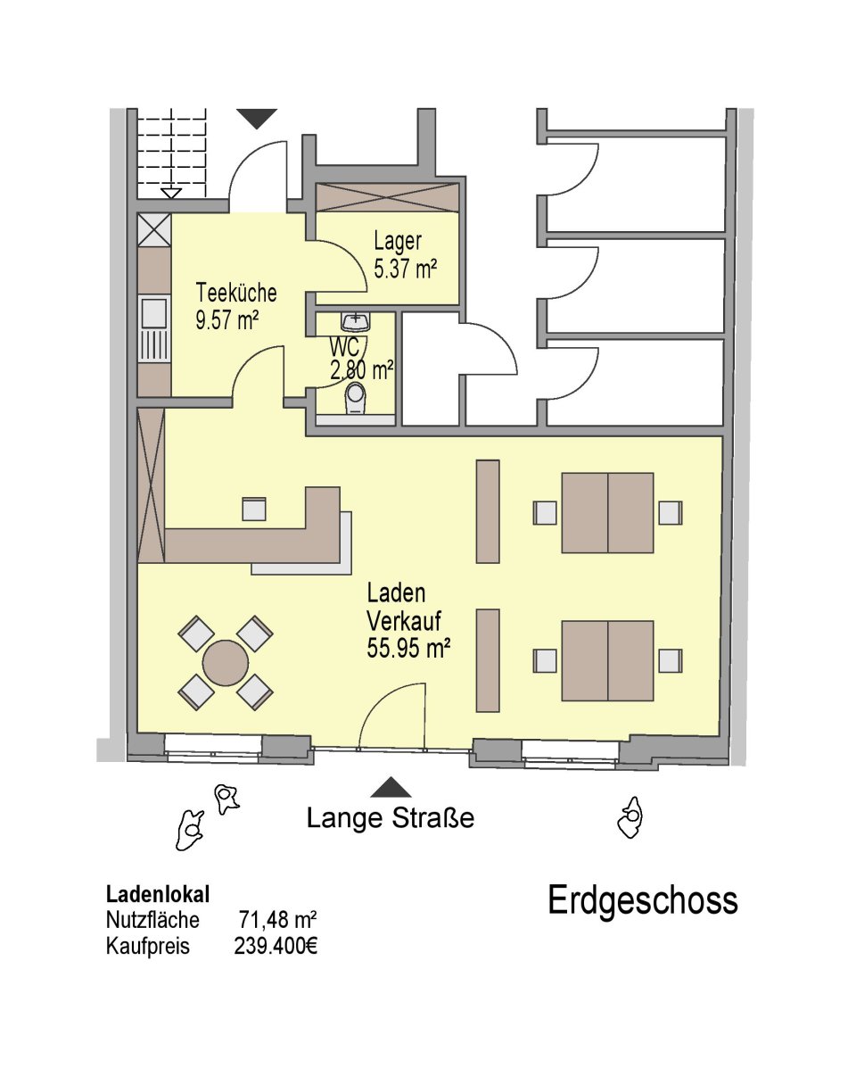 Grundriss Gewerbefläche